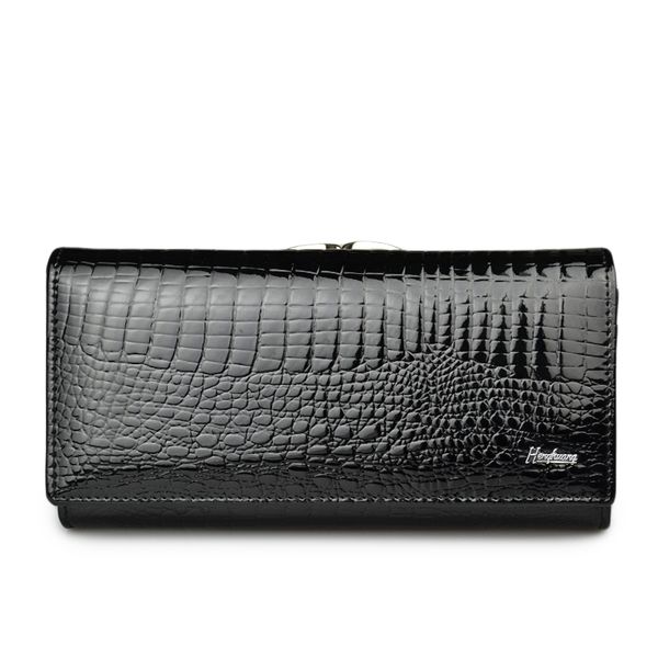 genuine leather women's wallet alligator long hasp zipper ladies clutch money bag coin purses, Red;black
genuine leather women's wallet alligator long hasp zipper ladies clutch money bag coin purses, Red;black