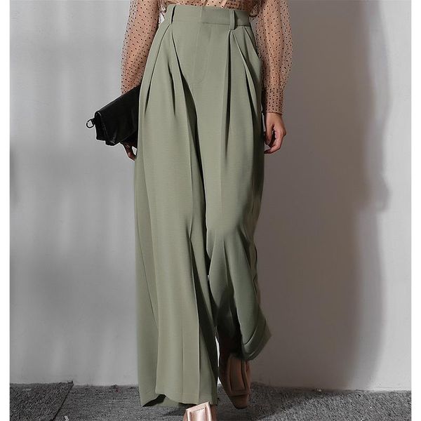 women's pants & capris office lady long straight trousers waist fashion female, Black;white 
women's pants & capris office lady long straight trousers waist fashion female, Black;white