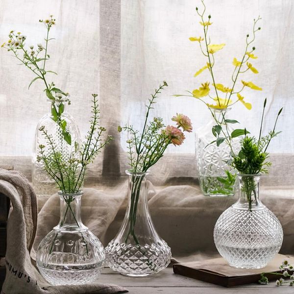 vases retrotransparent glass flower vase small mouth terrarium plants hydroponic diy bottle for home decoration j
vases retrotransparent glass flower vase small mouth terrarium plants hydroponic diy bottle for home decoration j