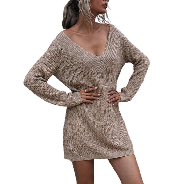 casual dresses office lady mini knitted dress v neck 2021 autumn winter knitwear long sleeve solid color sweater wedding, Black;gray
casual dresses office lady mini knitted dress v neck 2021 autumn winter knitwear long sleeve solid color sweater wedding, Black;gray
