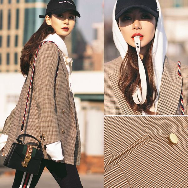 female fashion spring and autumn new small retro chic short sleeves thin suit 183p, White;black
female fashion spring and autumn new small retro chic short sleeves thin suit 183p, White;black