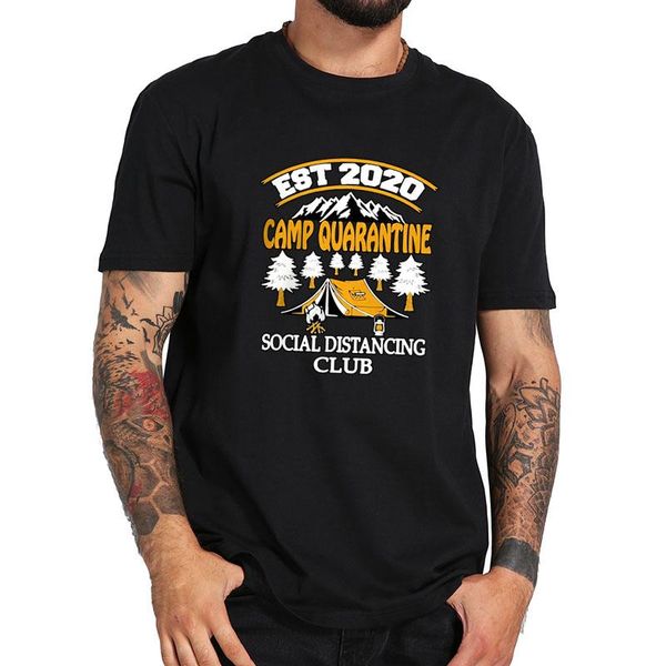 men's t-shirts camp quarantine social distancing club camping t shirt funny graphic tshirt 100% cotton soft tee, White;black
men's t-shirts camp quarantine social distancing club camping t shirt funny graphic tshirt 100% cotton soft tee, White;black