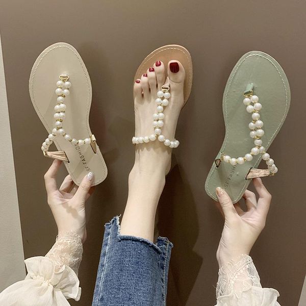 2021 new women summer casual beach shining boho shoes fashion bohemia pearl sandals women t-strap thong flip flops slippers a176, Black
2021 new women summer casual beach shining boho shoes fashion bohemia pearl sandals women t-strap thong flip flops slippers a176, Black