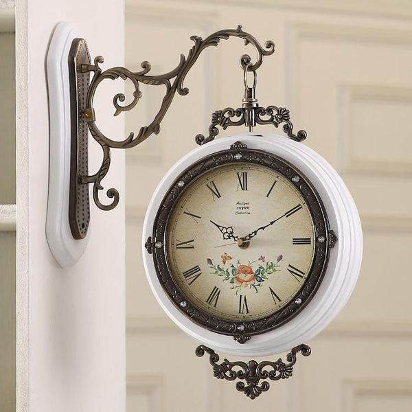 wall clocks european silent clock vintage creative white double sided metal quartz large living room home decor mm60wc
wall clocks european silent clock vintage creative white double sided metal quartz large living room home decor mm60wc