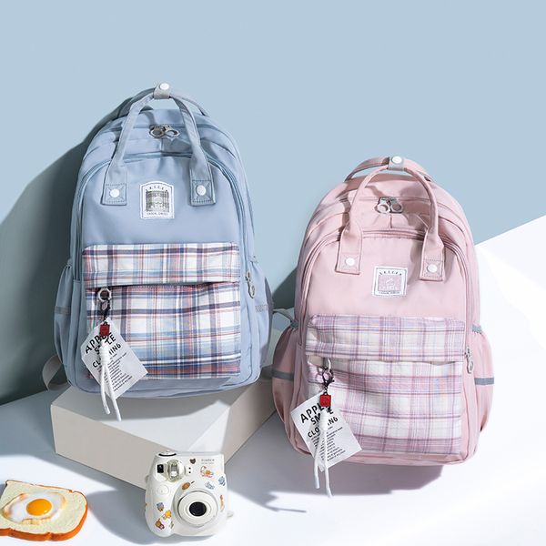 school bags nikki backpack student backpack casual fashion students teenagers handheld grid
school bags nikki backpack student backpack casual fashion students teenagers handheld grid