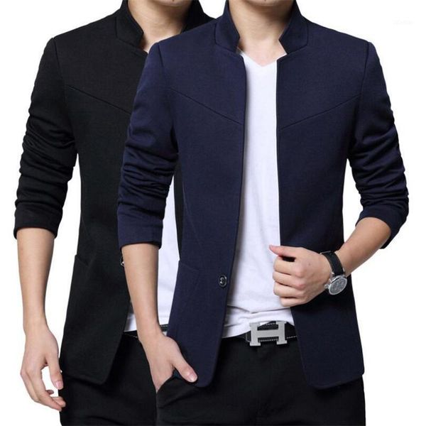 men's suits & blazers oversized size 5xl chinese collar men suit jacket 2021 spring autumn mens slim fit blazer for black blue grey red, White;black
men's suits & blazers oversized size 5xl chinese collar men suit jacket 2021 spring autumn mens slim fit blazer for black blue grey red, White;black