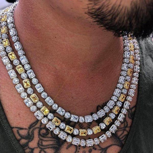 chokers 8mm square round rock cubic zirconia 5a cz tennis chain necklace full iced out hiphop choker luxury for women jewelry, Golden;silver
chokers 8mm square round rock cubic zirconia 5a cz tennis chain necklace full iced out hiphop choker luxury for women jewelry, Golden;silver