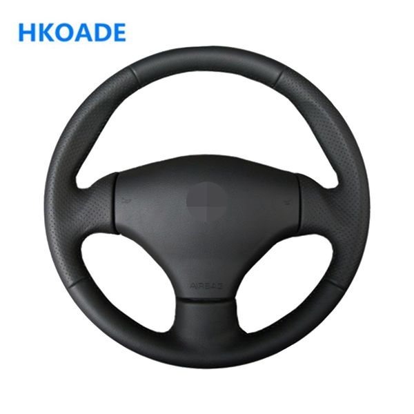 diy hand-stitched black comfortable and soft artificial leather car accessories steering wheel cover for 206 2002-2006
diy hand-stitched black comfortable and soft artificial leather car accessories steering wheel cover for 206 2002-2006