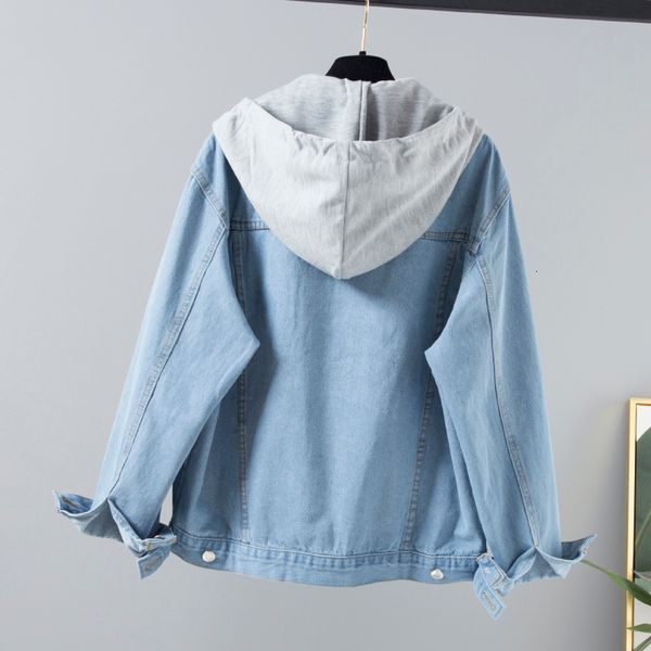women's jackets loose college with vintage hoodie denim female jacket spring fall harajuku high street long casual blue sleeve outerwea, Black;brown
women's jackets loose college with vintage hoodie denim female jacket spring fall harajuku high street long casual blue sleeve outerwea, Black;brown