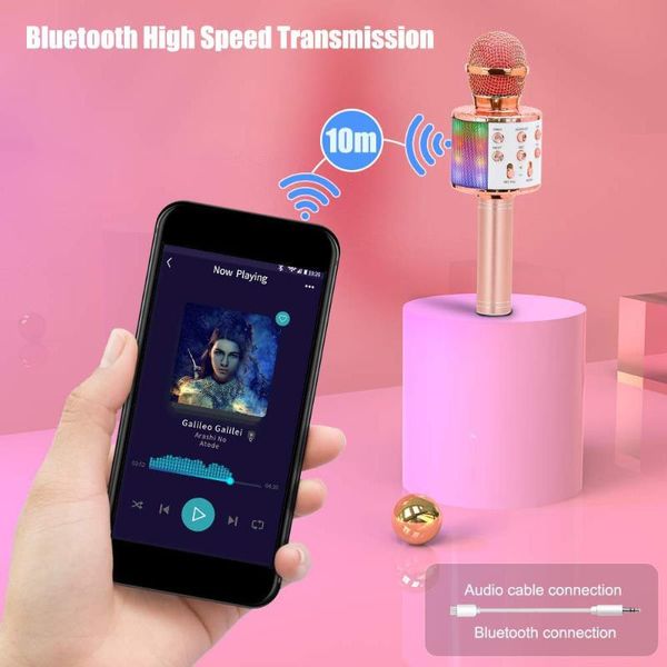 ws858l wireless bluetooth koraoke microphone portable handheld mic speaker conderser microphone with light for android//pc
ws858l wireless bluetooth koraoke microphone portable handheld mic speaker conderser microphone with light for android//pc