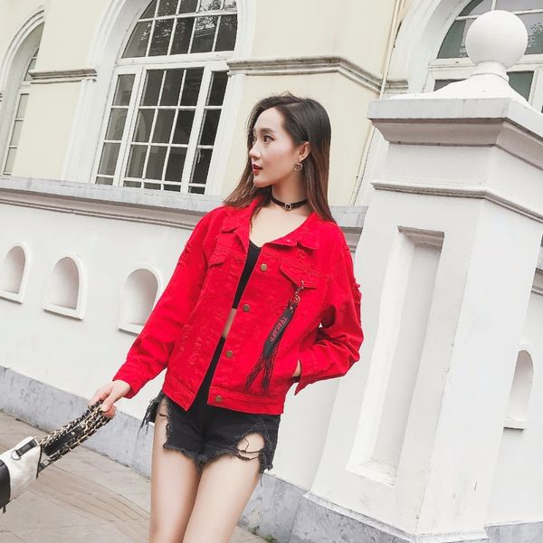 female fashion denim ladies coat 2021 new spring and autumn korean students wild short paragraph self-cultivation q54q, Black;white
female fashion denim ladies coat 2021 new spring and autumn korean students wild short paragraph self-cultivation q54q, Black;white