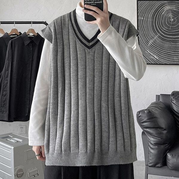 men's vests 2021 winter v-neck clothes pullover vest loose coats thicken sleeveless wool sweaters keep warm nice knitting m-5xl, Black;white
men's vests 2021 winter v-neck clothes pullover vest loose coats thicken sleeveless wool sweaters keep warm nice knitting m-5xl, Black;white