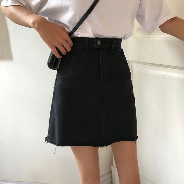 skirts women's summer high-rise edge lined denim skirt black spring korean fashion clothing
skirts women's summer high-rise edge lined denim skirt black spring korean fashion clothing