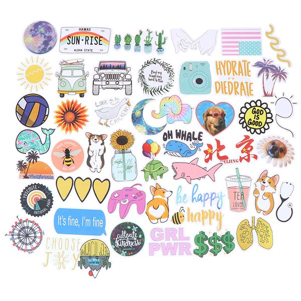 50 PCS DIY Cartoon Simple Girls Kawaii Stickers For Chidren Toy Waterproof Sticker Laptop Bicycle Helmet Car Decal
50 PCS DIY Cartoon Simple Girls Kawaii Stickers For Chidren Toy Waterproof Sticker Laptop Bicycle Helmet Car Decal