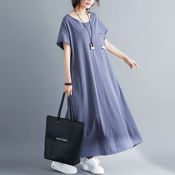 2021 summer new plus size loose casual solid color big swing o-neck women short sleeve long es lj3017 ieec, Black;gray
2021 summer new plus size loose casual solid color big swing o-neck women short sleeve long es lj3017 ieec, Black;gray