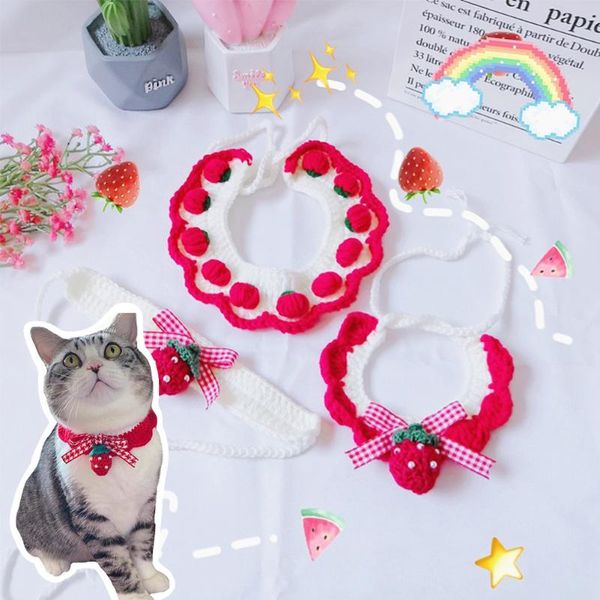 cat collars & leads strawberry crochet collar woolen dog bandana bowknot pet necklace manual kitty scarf cute accessories yorkie chihuahua
cat collars & leads strawberry crochet collar woolen dog bandana bowknot pet necklace manual kitty scarf cute accessories yorkie chihuahua