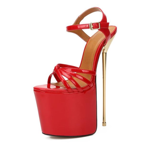sandals llxf summer platform zapatos stiletto open toe dress shoes women 22cm super high metal thin heels female buckle pumps, Black
sandals llxf summer platform zapatos stiletto open toe dress shoes women 22cm super high metal thin heels female buckle pumps, Black
