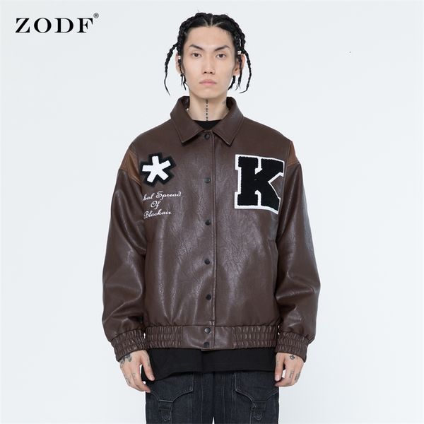zodf new 2021 men autumn pu leather jackets hip hop embroidery bomber women baseball patchwork coats outfits hy0187, Black;brown
zodf new 2021 men autumn pu leather jackets hip hop embroidery bomber women baseball patchwork coats outfits hy0187, Black;brown