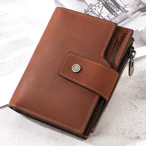wallets men's fashion coin purse rfid retro style wallet genuine leather multi-card luxury business holders men ziper, Red;black
wallets men's fashion coin purse rfid retro style wallet genuine leather multi-card luxury business holders men ziper, Red;black