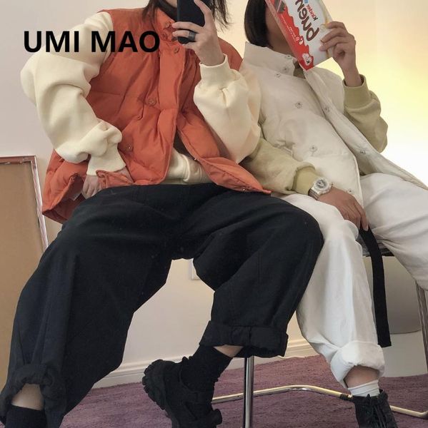 women's vests umi mao korean fashion women coat loose oversize cotton jacket casual comfortable warm retro quality overcoat female vest, Black;white
women's vests umi mao korean fashion women coat loose oversize cotton jacket casual comfortable warm retro quality overcoat female vest, Black;white