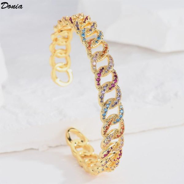 bangle donia jewelry european and american fashion geometric luxury zircon chain c-shaped gold bracelet simple atmospheric earring, Black
bangle donia jewelry european and american fashion geometric luxury zircon chain c-shaped gold bracelet simple atmospheric earring, Black