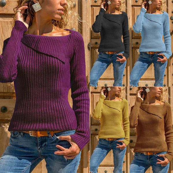 women's sweaters ladies knitwear fall and winter style pure color irregular collar long sleeve loose sweater casual fashion pullover, White;black
women's sweaters ladies knitwear fall and winter style pure color irregular collar long sleeve loose sweater casual fashion pullover, White;black