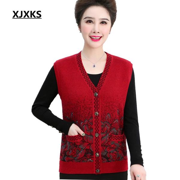 women's vests xjxks loose plus size women outer wear vest 2021 spring comfortable cashmere knitted cardigan sleeveless sweater, Black;white 
women's vests xjxks loose plus size women outer wear vest 2021 spring comfortable cashmere knitted cardigan sleeveless sweater, Black;white