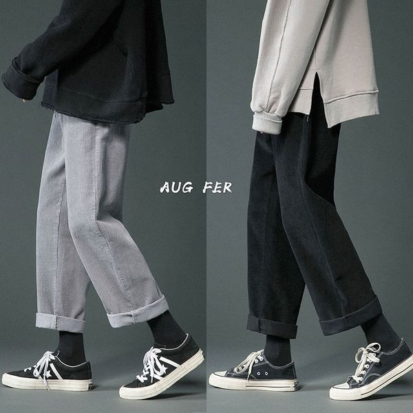 2021 new winter cotton thick corduroy men's warmth fashion retro casual wide-leg pants men streetwear loose straight trousers mens v7fv, Black
2021 new winter cotton thick corduroy men's warmth fashion retro casual wide-leg pants men streetwear loose straight trousers mens v7fv, Black