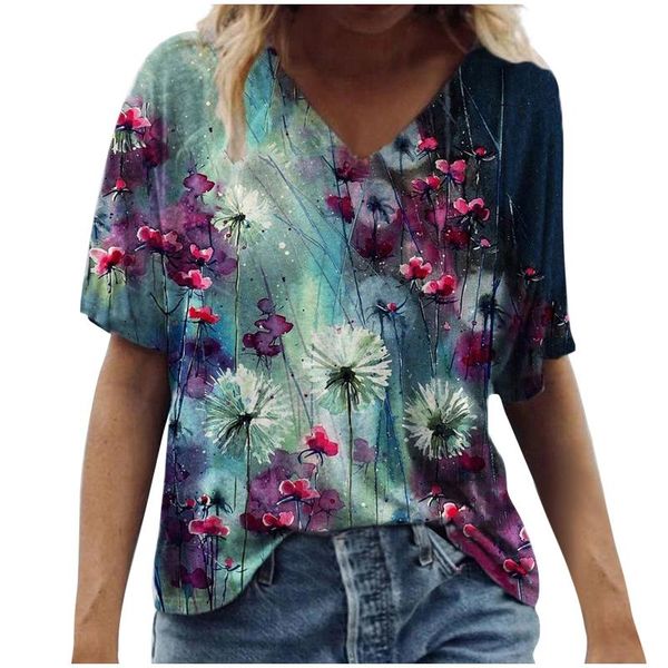 women's t-shirt plus size t-shirts fashion casual scenic flowers printing round neck mujer camisetas #t1g, White
women's t-shirt plus size t-shirts fashion casual scenic flowers printing round neck mujer camisetas #t1g, White