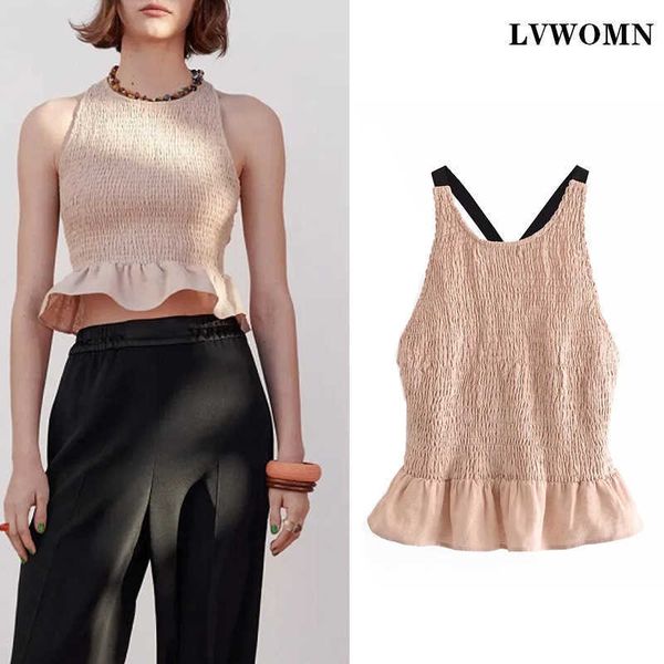 lvwomn off shoulder blouse women summer za backless strap elastic crop vintage ruffle sleeveless clothes 210608, White
lvwomn off shoulder blouse women summer za backless strap elastic crop vintage ruffle sleeveless clothes 210608, White