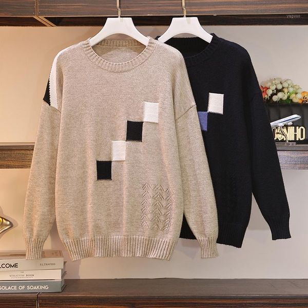 l-4xl women's autumn winter plus size sweater fashion knitted shirt long sleeve warm elegant comfortable, White;black
l-4xl women's autumn winter plus size sweater fashion knitted shirt long sleeve warm elegant comfortable, White;black
