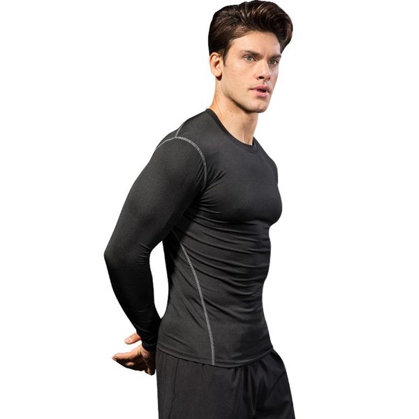 men compression t-shirt gym fitness t-shirt fitness training tight long sleeve sports jogging shirt quick dry rashguard gym top, Black;blue
men compression t-shirt gym fitness t-shirt fitness training tight long sleeve sports jogging shirt quick dry rashguard gym top, Black;blue