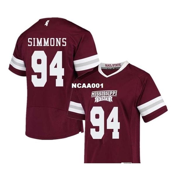 668 mississippi state bulldogs jeffery simmons #94 real full embroidery college jersey size s-4xl or custom any name or number jersey, Black
668 mississippi state bulldogs jeffery simmons #94 real full embroidery college jersey size s-4xl or custom any name or number jersey, Black