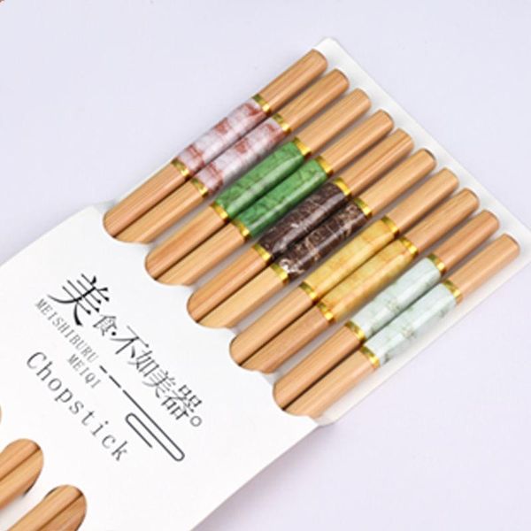 chopsticks creative marbling 5 pair reusable handmade bamboo japanese wood chop sticks set sushi natural chinese flatware
chopsticks creative marbling 5 pair reusable handmade bamboo japanese wood chop sticks set sushi natural chinese flatware