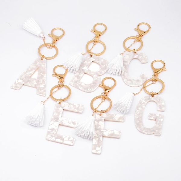 keychains creative acrylic letter a-z keychain fashion white tassel car bag pendant personality women gift luxury key ring accessories, Silver
keychains creative acrylic letter a-z keychain fashion white tassel car bag pendant personality women gift luxury key ring accessories, Silver