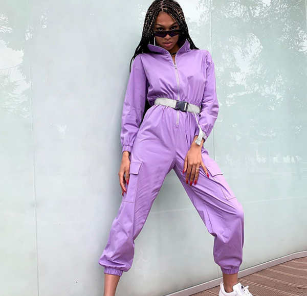 womens new zipper half stand collar big pocket loose jumpsuits with belt women casual go out sport overalls purple playsuits, Black;white
womens new zipper half stand collar big pocket loose jumpsuits with belt women casual go out sport overalls purple playsuits, Black;white