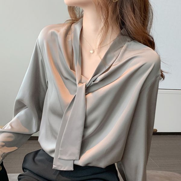 long sleeve chiffon blouse shirt women womens blusas mujer de moda 2021 bow v-neck office blouses e368, White
long sleeve chiffon blouse shirt women womens blusas mujer de moda 2021 bow v-neck office blouses e368, White