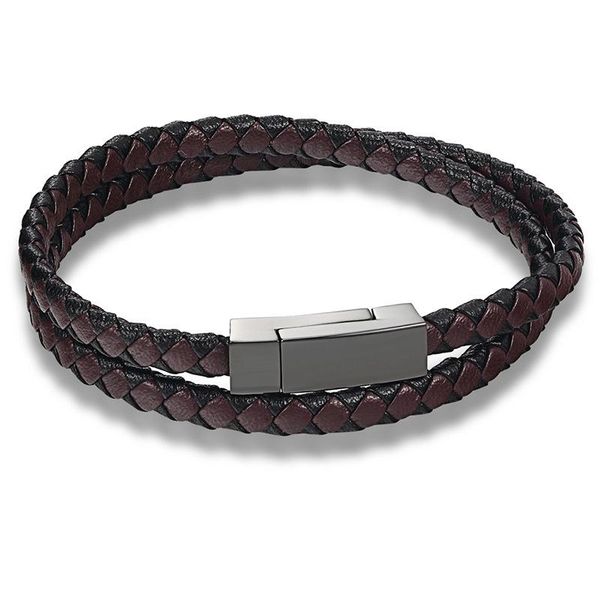 charm bracelets simple double layers genuine leather for women fashion black color stainless steel magnet clasp bangles jewelry, Golden;silver
charm bracelets simple double layers genuine leather for women fashion black color stainless steel magnet clasp bangles jewelry, Golden;silver