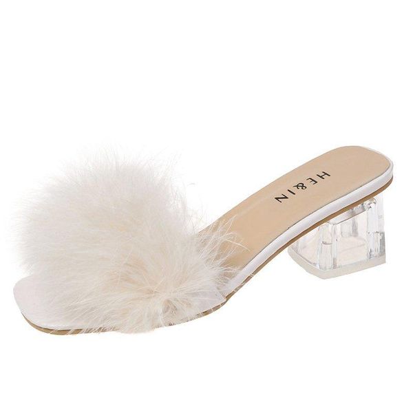 slippers clear women shoes woman mules summer fur slides peep toe square high heels transparent plus size, Black
slippers clear women shoes woman mules summer fur slides peep toe square high heels transparent plus size, Black