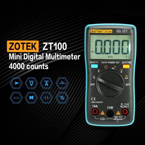 multimeters zotek zt100 mini auto range digital multimeter 4000 counts ac dc ammeter voltmeter 550v overload protection lcd backlight
multimeters zotek zt100 mini auto range digital multimeter 4000 counts ac dc ammeter voltmeter 550v overload protection lcd backlight