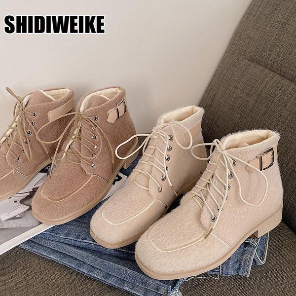 boots 2021 ankle women square heel shoes autumn winter fur fashion round toe lace-up suede ladies vc1355, Black
boots 2021 ankle women square heel shoes autumn winter fur fashion round toe lace-up suede ladies vc1355, Black