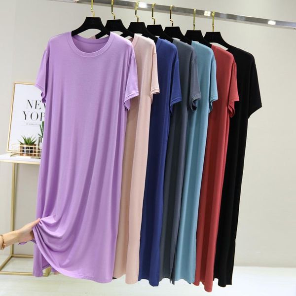 women's sleepwear casual sleep dress modal solid nightie nightgown women night intimate lingerie nightwear bath gown homewear, Black;red
women's sleepwear casual sleep dress modal solid nightie nightgown women night intimate lingerie nightwear bath gown homewear, Black;red