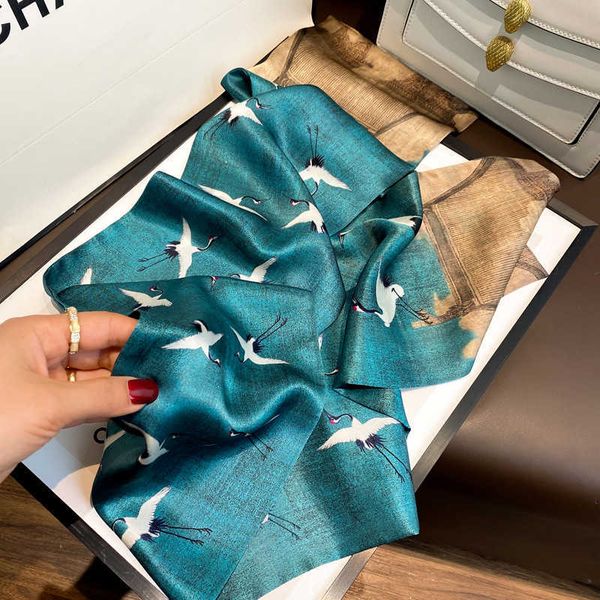 temperament crane female spring and autumn thin money ethnic style printed mulberry silk ribbon small scarf, Blue;gray
temperament crane female spring and autumn thin money ethnic style printed mulberry silk ribbon small scarf, Blue;gray