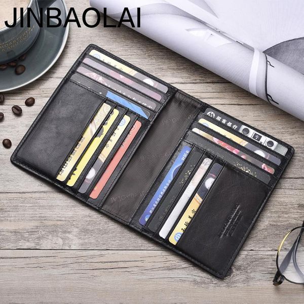 card holders jinbaolai cowhide passport holder retro boarding pack men leather package wallet women purse, Brown;gray
card holders jinbaolai cowhide passport holder retro boarding pack men leather package wallet women purse, Brown;gray