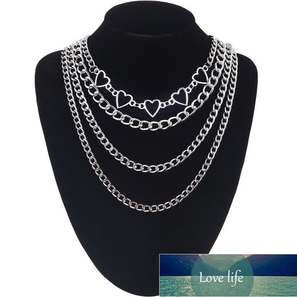 layered heart chain necklace set for girls punk aesthetic cute women choker female fashion jewelry on the neck gift factory price expert des, Silver
layered heart chain necklace set for girls punk aesthetic cute women choker female fashion jewelry on the neck gift factory price expert des, Silver