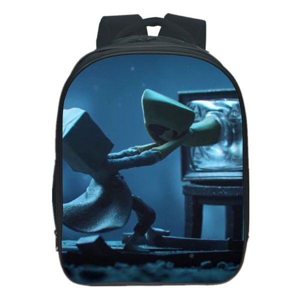 backpack 13 inches little nightmares boys girls teens school bags bookbag cartoon travel casual mochilas. support custom
backpack 13 inches little nightmares boys girls teens school bags bookbag cartoon travel casual mochilas. support custom