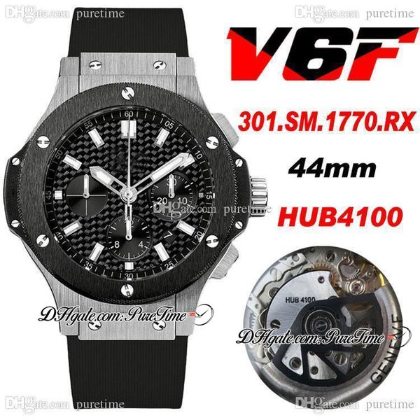 v6f hub4100 automatic chronograph mens watch ceramic bezel carbon fiber dial black stick markers rubber edition 2021 new puretime hb05, Slivery;brown
v6f hub4100 automatic chronograph mens watch ceramic bezel carbon fiber dial black stick markers rubber edition 2021 new puretime hb05, Slivery;brown
