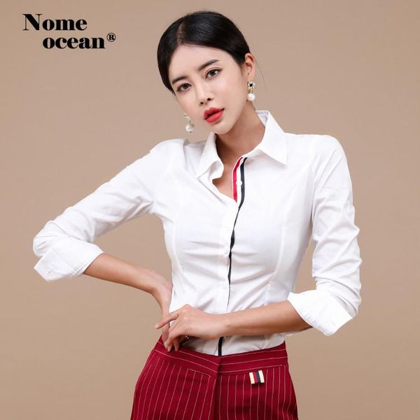 women's blouses & shirts stripe patchwork button-up women 2021 autumn female long sleeve of office lady shirt white m19100701
women's blouses & shirts stripe patchwork button-up women 2021 autumn female long sleeve of office lady shirt white m19100701