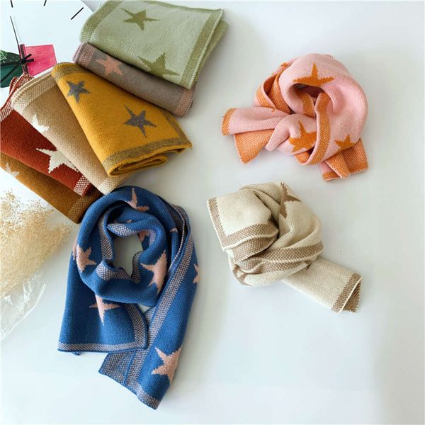 korean autumn winter children's scarf boys and girls little girl cute baby star wool warm neck fashion, Blue;black
korean autumn winter children's scarf boys and girls little girl cute baby star wool warm neck fashion, Blue;black