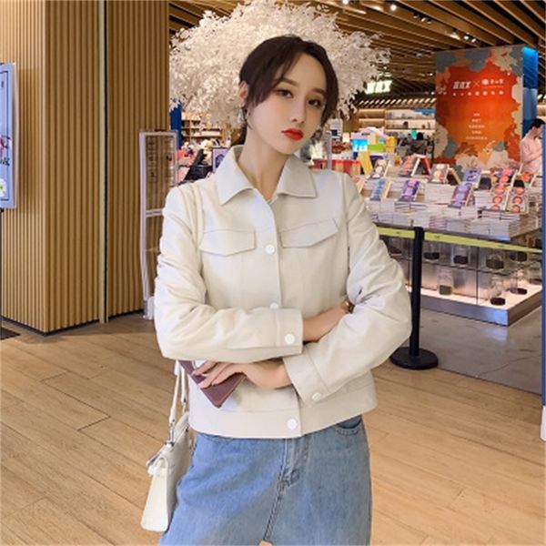 2021 royal sheep leather jacket genuine female spring r9 qvtk, Black;brown 
2021 royal sheep leather jacket genuine female spring r9 qvtk, Black;brown